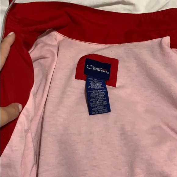 hot red thrifted jacket - Picture 3 of 3